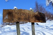 Alla CROCE del MONTE CASTELLO (1425 m) in solitaria marzolininvernale il 4 marzo 2018 - FOTOGALLERY